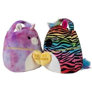 💕Squishmallows Valentine’s Buddy Buckets Lola Safiyah Best Friends Necklace NWT